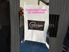 Lớp lưới thông gió bằng gỗ đốt có thể thở FIBC Bag Bulk Bag túi lớn có lưới ở bốn bên